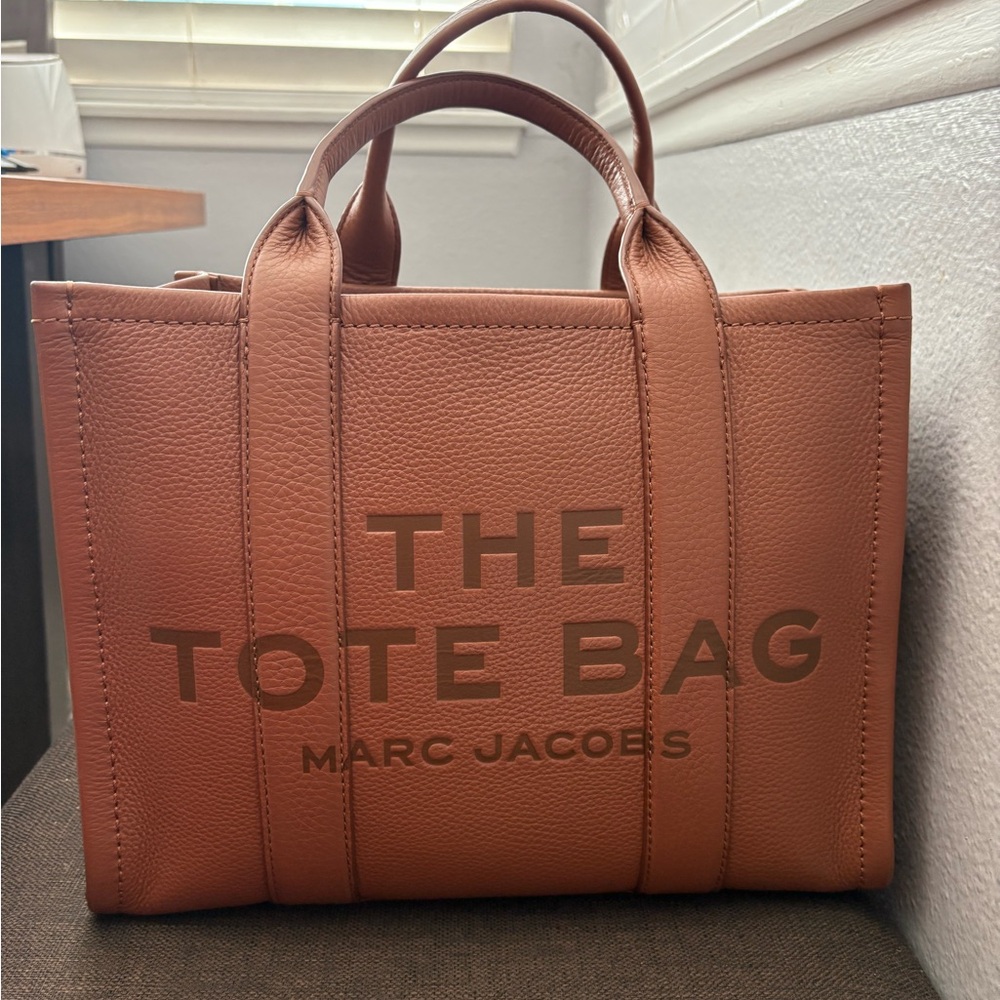 Marc Jacobs Brown Leather Structured Tote
